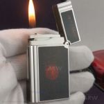 Perfect Replica S.T. Dupont Ligne 2 Atelier Lighter - Palladium And Lacquer Finish